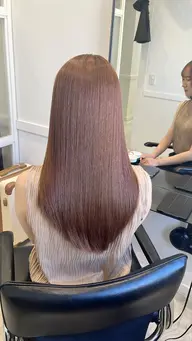 【平日限定¥2000 off🉐】ブリーチ対応💕酸性ストレート+ TR
