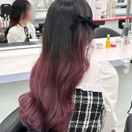 ꒰🤍minimo限定価格🤍꒱ケアブリーチによるグラデーションデザインカラー🎀
