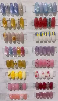 美爪育成 美フォルム【定額デザインBアート】サンプルの中からお選びください❣️カラー&配置変更可(限定モニター価格)