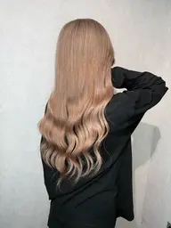 ダブルカラー(エフェクトブリーチ込)➕羽エクステ100本🕯💕