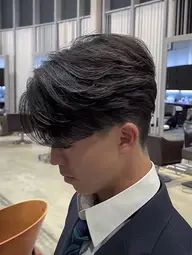 メンズカット+ニュアンスパーマ+炭酸シャンプー