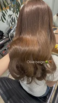 ダメージ最小限😖💖ブリーチ無し透明感ダブルカラー🐰🫧