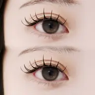 【🌟人気No. 1メニュー🌟】LEDフラットラッシュ120本➕束間仕上げ付きLCLDカール+1100円で変更🉑