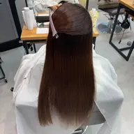 【最強お顔周り🌷】ポイント縮毛矯正＋前髪カット🩷雨や湿気に負けないお顔周りつくります‪ෆ‪.*･ﾟ