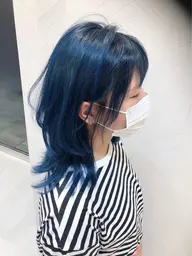 〈季節限定🩵〉寒色カラー🫐+ケアトリートメント✨アッシュグレージュ🩶/ネイビーブルー🦋/オリーブベージュ🫒
