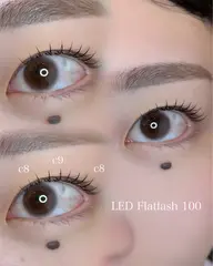 【限定】高持続🌟LEDフラットラッシュ100本/オフ無料🙆🏻‍♀️🩷