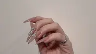 【他店オフ込】美フォルム形成✨️長さ出し+ ワンカラーorベースなしグラデーション+パーツ10個まで ハンドケア付き