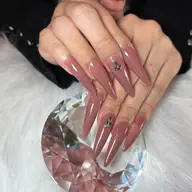 【ハンドネイル】 長さ出し➕ワンカラー💖ラメグラデーション追加もOK‼️パーツ2個までOK‼️