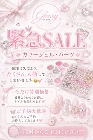 【発注ミスにより激安】ワンカラー、ラメグラ ストーン付け放題 安心ジェル