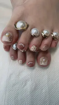 プットネイル🌸フルアート🎀