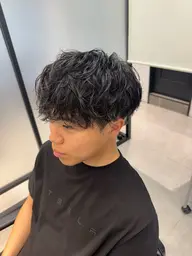 🥈人気No.2🥈メンズカット+特殊パーマ(スパイラルパーマ,ツイストパーマ,ツイストスパイラルパーマ,波巻きパーマ)