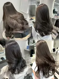 ツヤ感たっぷりヘアカラー🤍