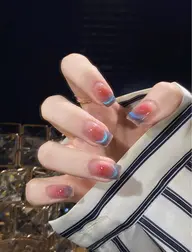 自爪-"SNSで人気!チーク+マグネットフレンチ#パラジェル在庫あり4200