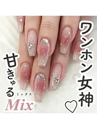 ワンホンネイル女神(自爪でネイル)