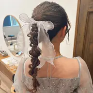【早朝対応可♡】ヘアセット(営業時間前30分+¥1,100)ラメスプレー🎀無料サービス💕💕