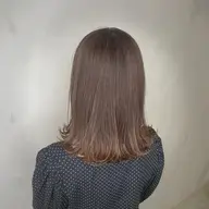 【レッスンモデル】カット＆カラー(毛先カットのみ/前髪カットなし/量調整なし)