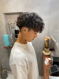 【平日メンズ限定】カット＋波巻きパーマ
