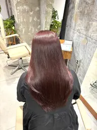 ワンカラーでできる暖色カラー🍒🍊➕マッサージシャンプー🧴
