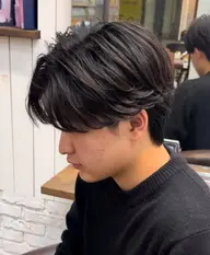 カット+流れる縮毛矯正