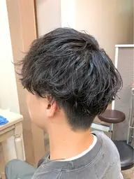 カット+波巻きパーマ🌊