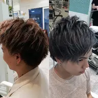 🔥メンズ垢抜け計画🔥メンズカット➕ダブルカラー(ブリーチ込み)➕補修トリートメント
