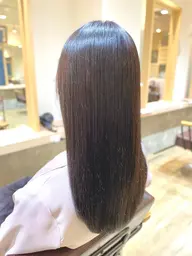 【💎艶髪メニュー💎】シルク縮毛矯正+フルカラー+デザインカット+Aujuaトリートメント