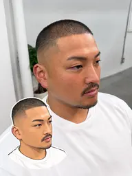 【ご新規様🔥】メンズカット(フェード・スキンフェードもできます)+シェービング