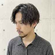 ✨【男前メンズパーマスタイル2】黄金比カット＋特殊パーマ+クイックトリートメント✨