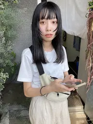 🟤就活生や一時的な気分転換に🟤黒染めを使わないダークカラー + クイックトリートメント