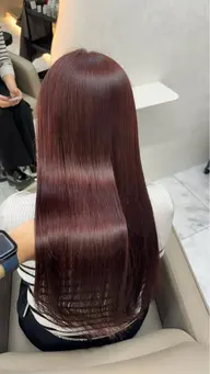 【20時以降限定】🤍ブリーチなし 🍒❤️暖色系カラー❤️🍒ピンク系🎀赤系🥀＋1stepトリートメント付き✨