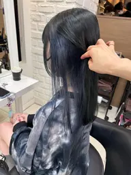 【再来】カット+ケアブリーチインナー+艶カラー+予防トリートメント