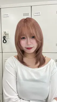 ブリーチカラー＋カット＋炭酸スパ＋コテ巻orストレート