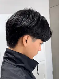 🔥メンズパーマに飽きた方はこれ!🔥骨格矯正カット+パーマ落とし🌿