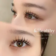 【&Healthy(アンドヘルシー)】ラッシュリフト+ダブルフラットラッシュ60束
