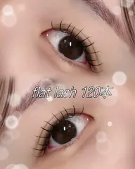 🤍フラットラッシュ120本➕オフ🕐15分(550円)🔘LEDグルー変更可🙆♀️