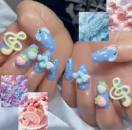👑持ち込みデザイン✨6〜8本💎パーツ付け放題¥13000→¥8800