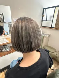 【透明感×抜け感】ハイライト＋カラー🌿立体感でナチュラル大人可愛い髪に✨[蟹江]