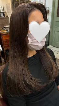 ロングの方限定レイヤーカット+ワンカラー♡ 前髪ありの方優先でご案内させていただきます🫧3cm以上カット レイヤーあり