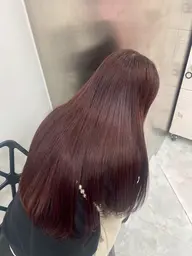 【🥀スペシャルコース🥀】韓国風カット+暖色ブリーチなしダブルカラー+髪質改善トリートメント🧸🍒