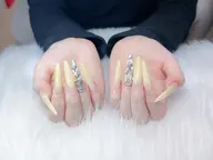 💎【チップ長さだし】ロングネイル 40~70mm ワンカラー💎