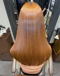 🤍髪質改善ストレート+透明感ベージュカラー🤍柔らかさ×ツヤ最強✨