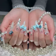 【チップ長さだし👑最強盛れ♡】持ち込みアート×パーツつけ放題 ✦ ¥12,980 → ¥10,980