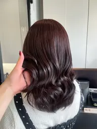 🩵透明感カラー🩵+前髪カット✂️+1stepナノスチームトリートメント付き✨🪄︎︎