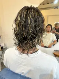 U25⚡️メンズパーマ×ハイライト⚡️