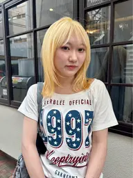 【抜きっぱなしリタッチのみ】ケア×ハイブリーチリタッチ+2stepトリートメント