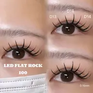 🍒【6月限定】🍒LEDフラットロック80束(コーティング＆アイシャンプー込み)オフ有り※他店オフ¥1,000