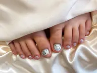 🦶🏻【7、8月限定】フットワンカラー&埋め尽くし2本 マグネット/ミラーに変更+500 🍉フットバス付き