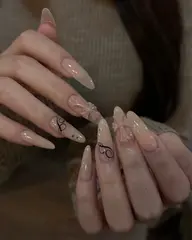 (人気)2本クロス✝️☦️ イニシャルアート2本付き