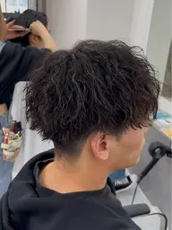 【men's】カット+パーマ(波巻き・ツイスパ)
