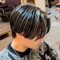 メンズカット+ハイライト11500(ブリーチのみ)